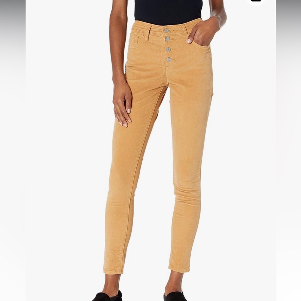 Levi's Women's 721 High Rise Corduroy Button Front Skinny Jeans